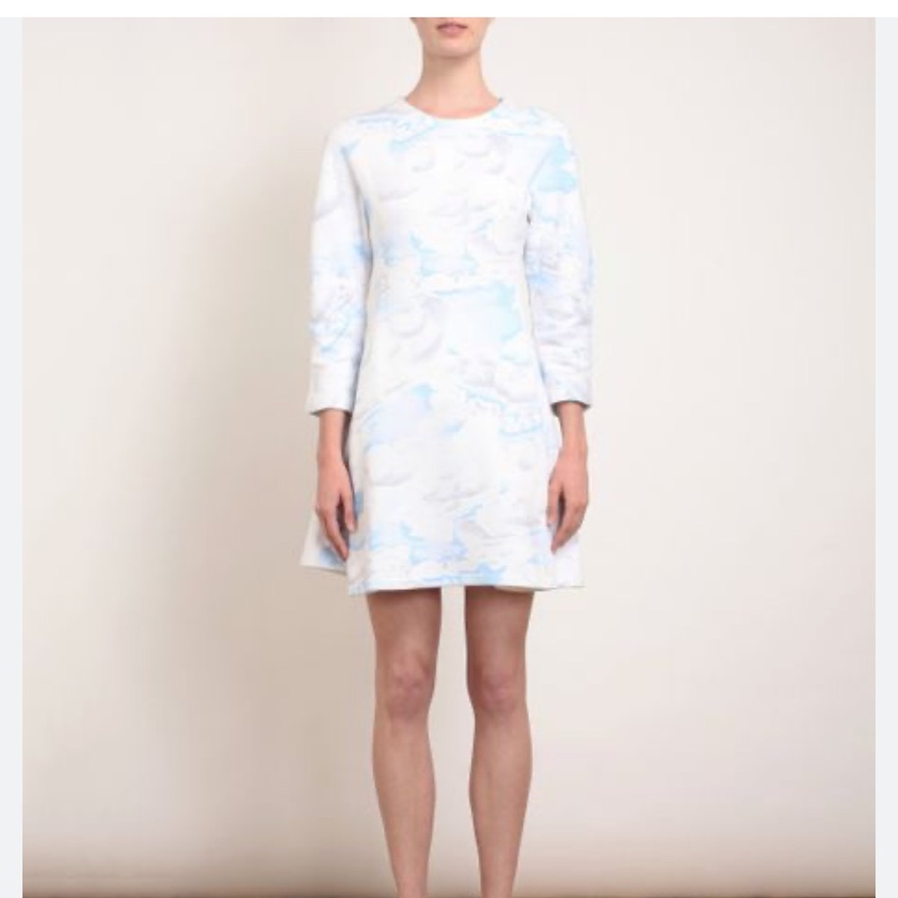 Kenzo Paris pastel skaters cloud mini sweater dress, size M